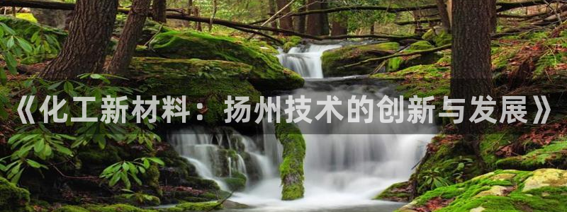 新宝gg账号首页：《化工新材料：扬州技术的创新与发展》